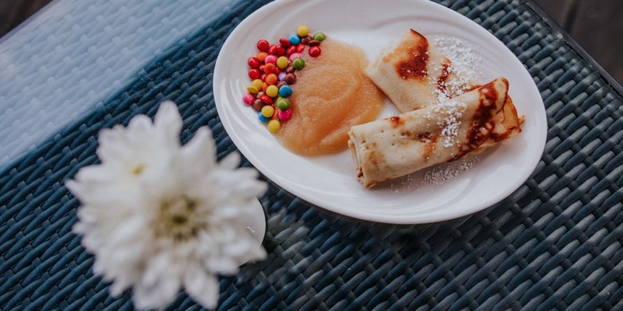 2 kleine Eierkuchen